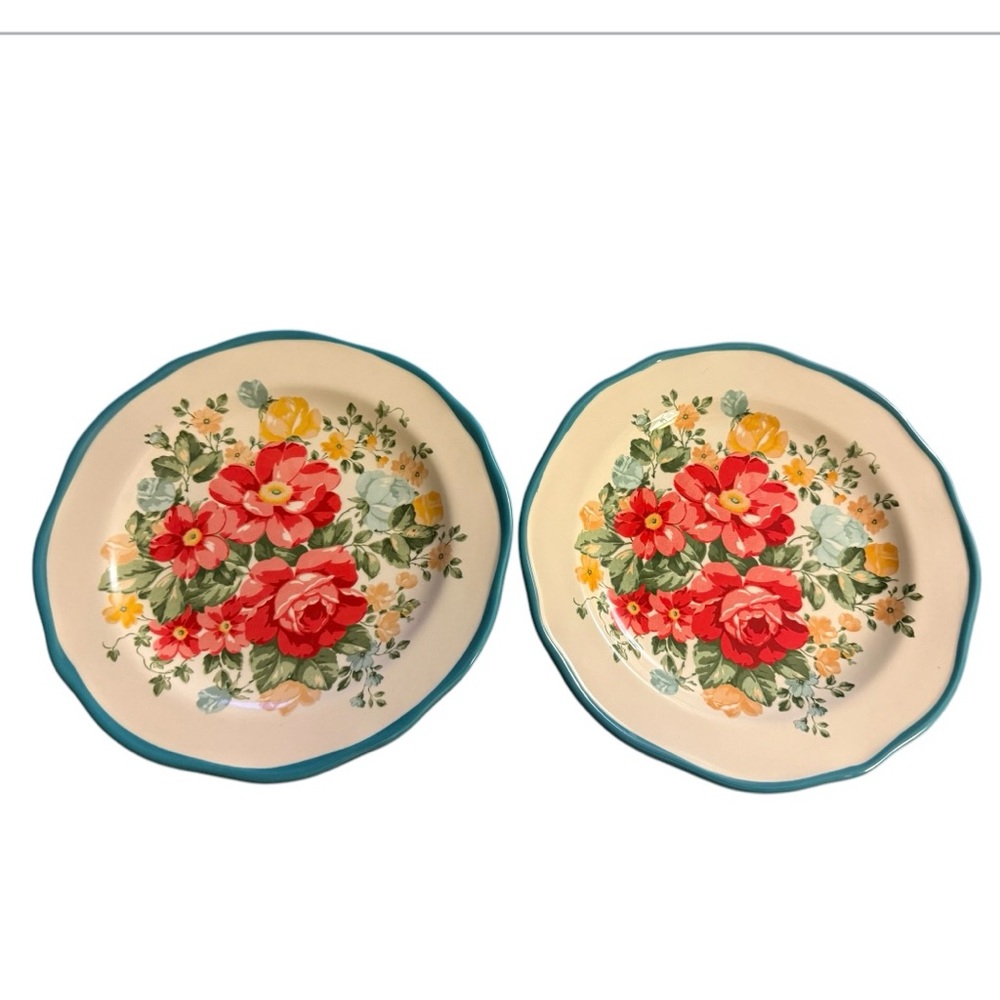 The Pioneer Woman 8.5 inch salad plates, vintage floral